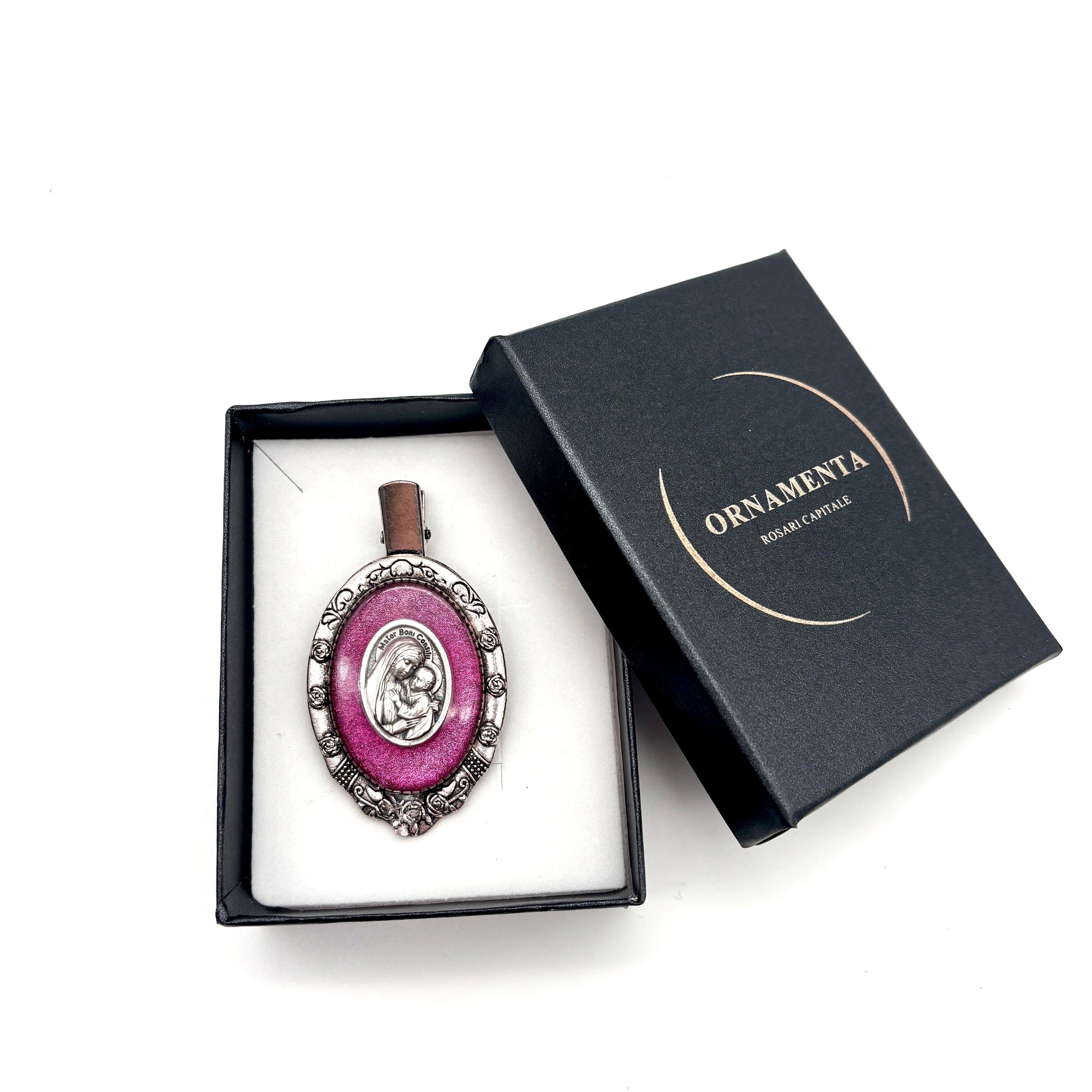 Spilla Rosa Madonna del Buon Consiglio - Lux Consilii