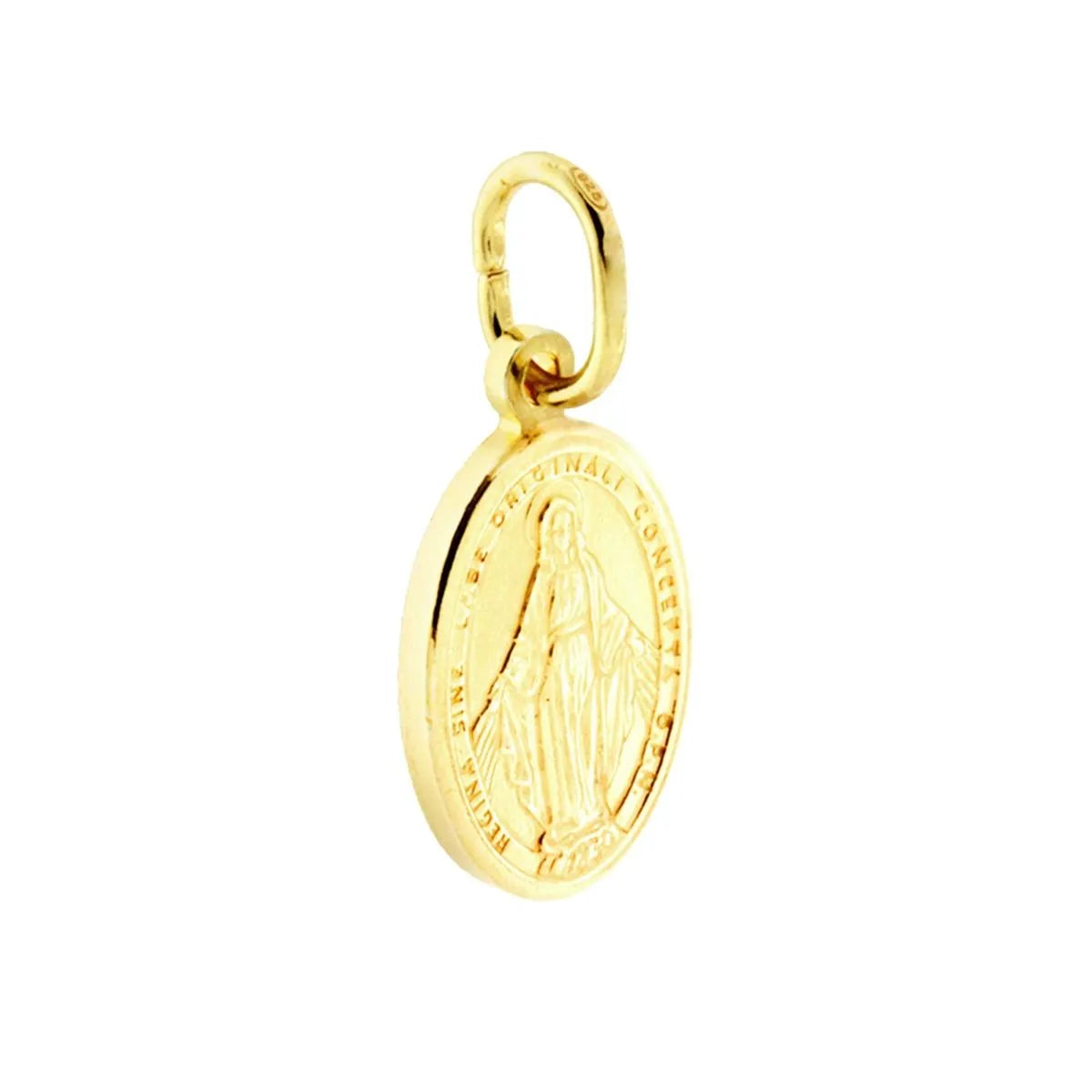 Collana Medaglia Miracolosa - Argento 925 galvanica Oro