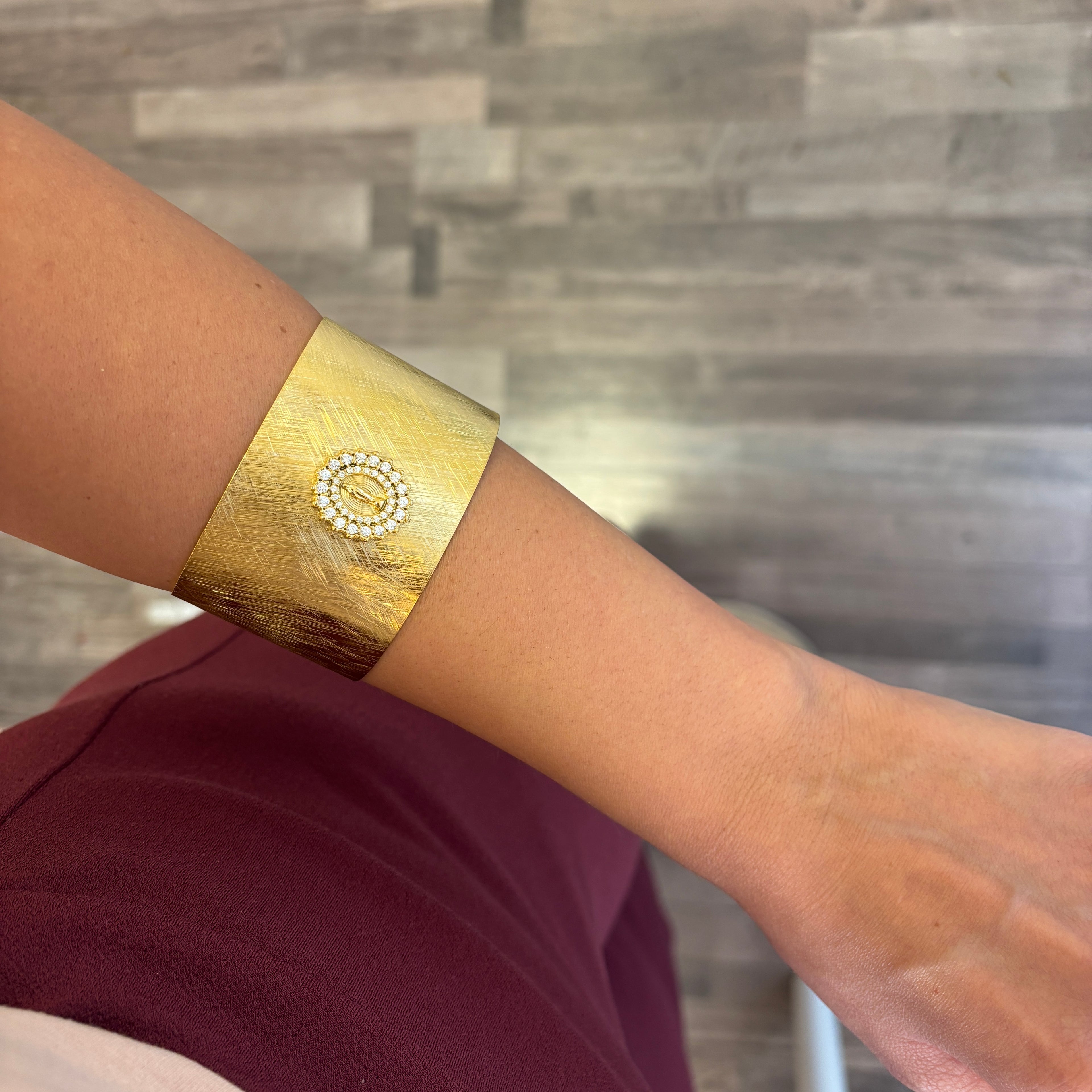 Bracciale fascia Madonna Dorato