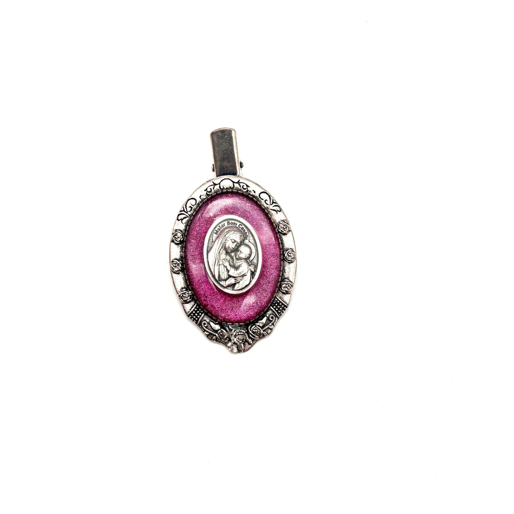 Spilla Rosa Madonna del Buon Consiglio - Lux Consilii