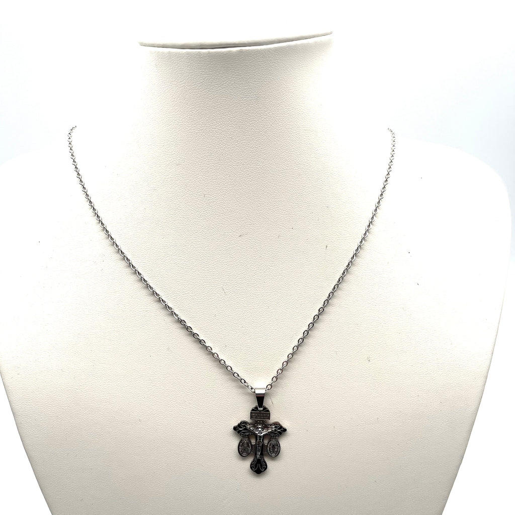 Collana in acciaio - Crux Misericordiae