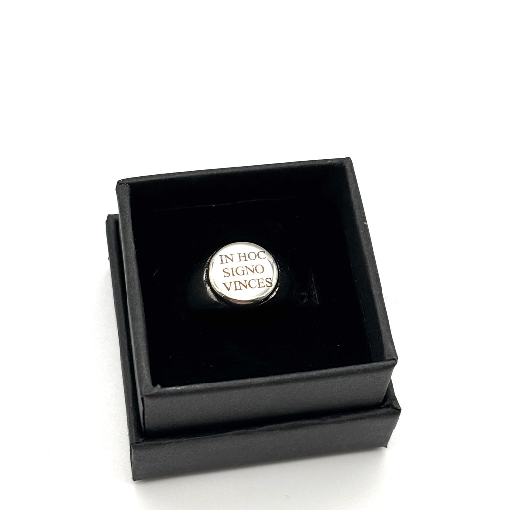 Anello In Hoc Signo Vinces - argentato