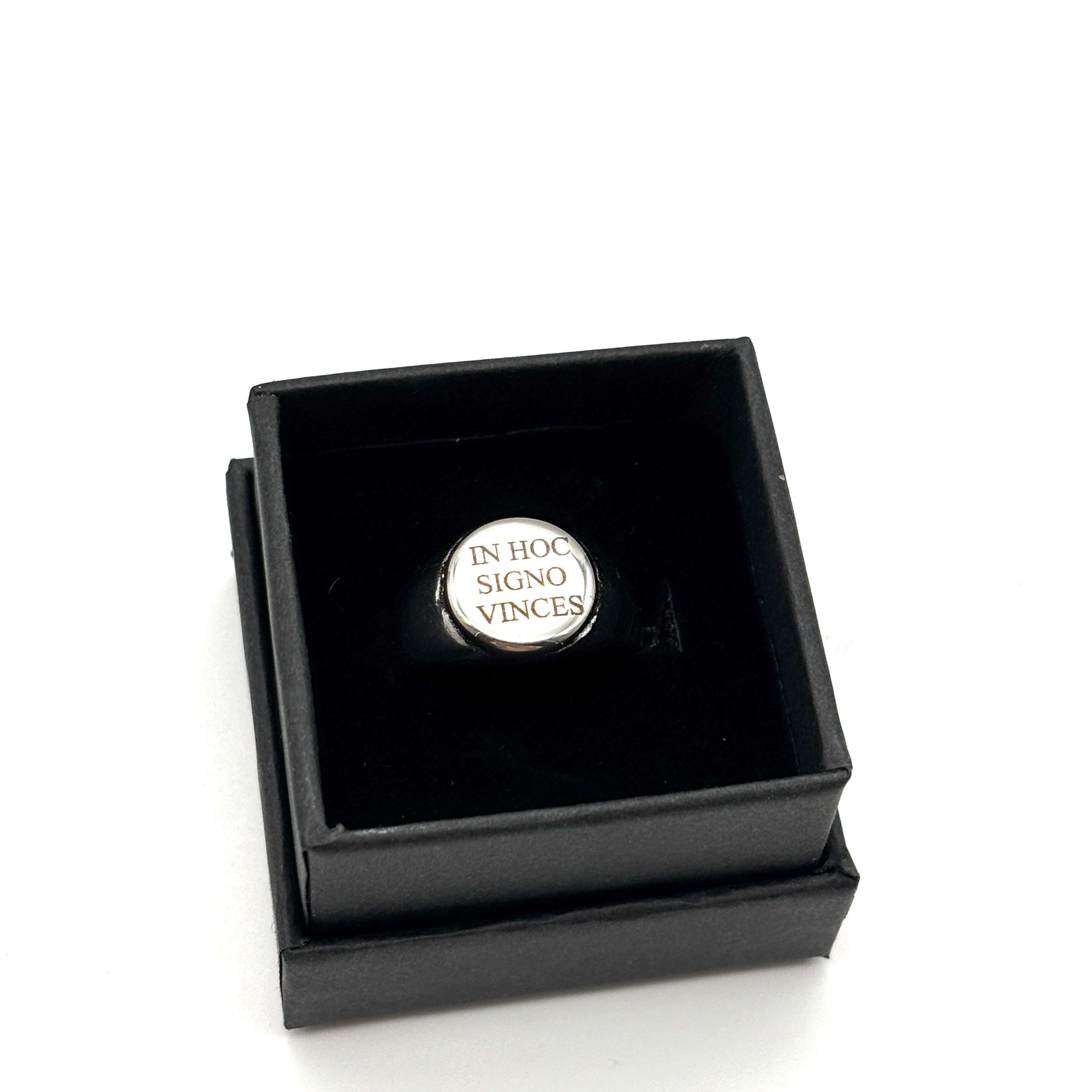 Anello In Hoc Signo Vinces - argentato