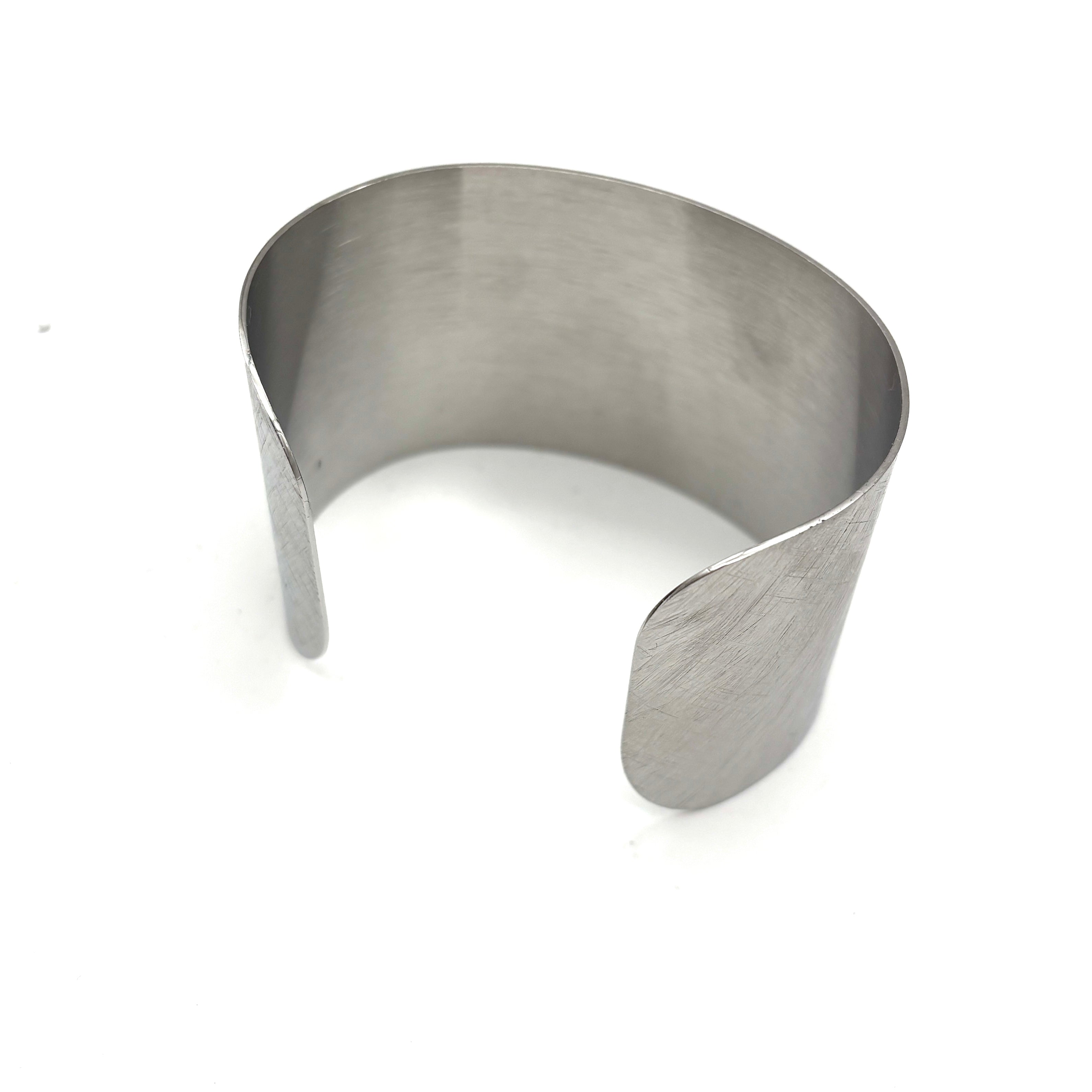 Bracciale fascia Croce Argentato