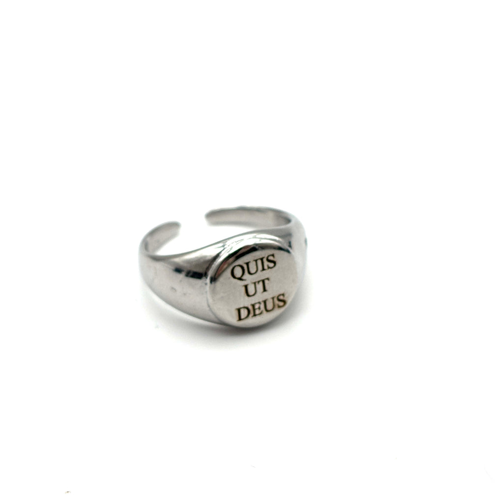 Anello Quis Ut Deus - argento