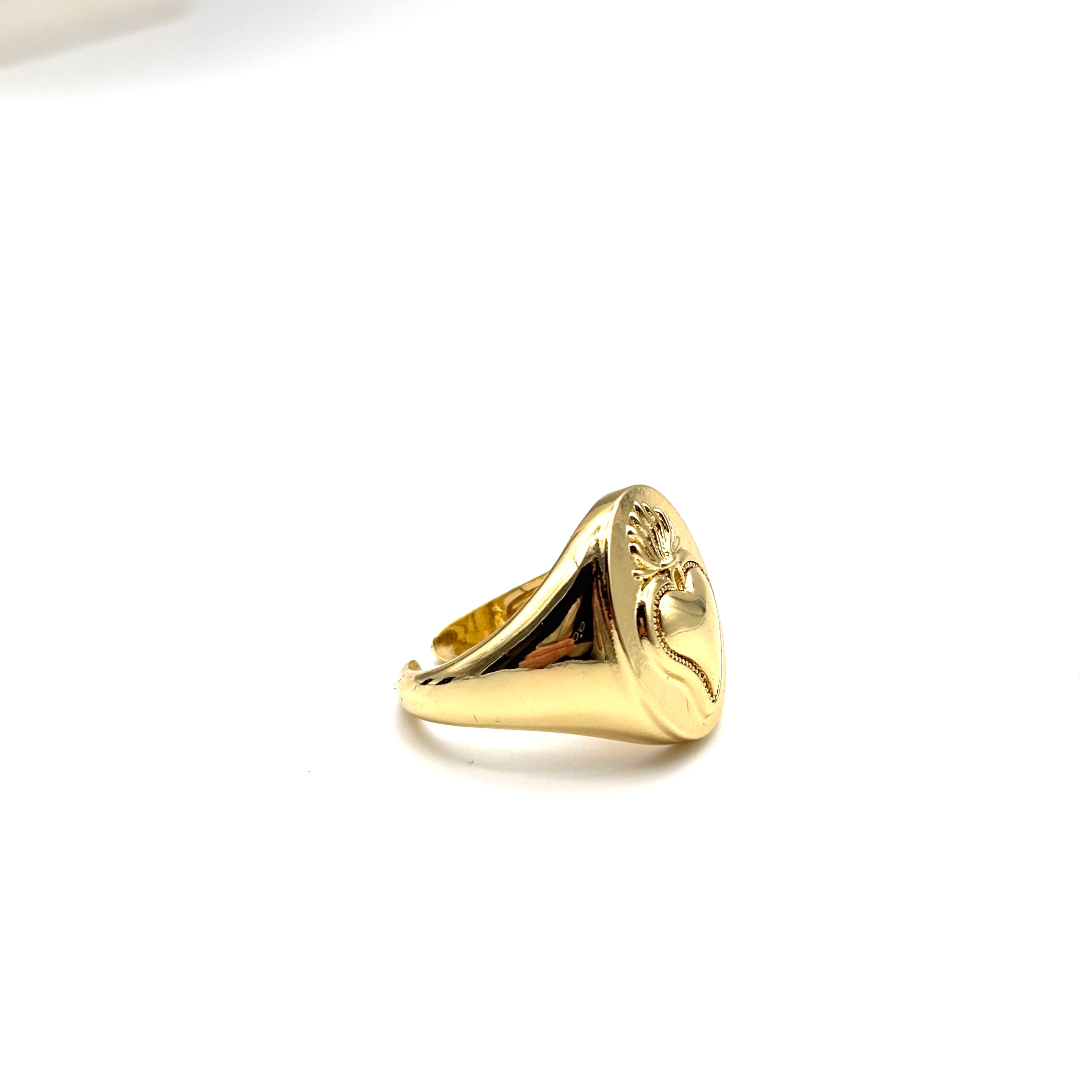 Anello Sacro Cuore - dorato