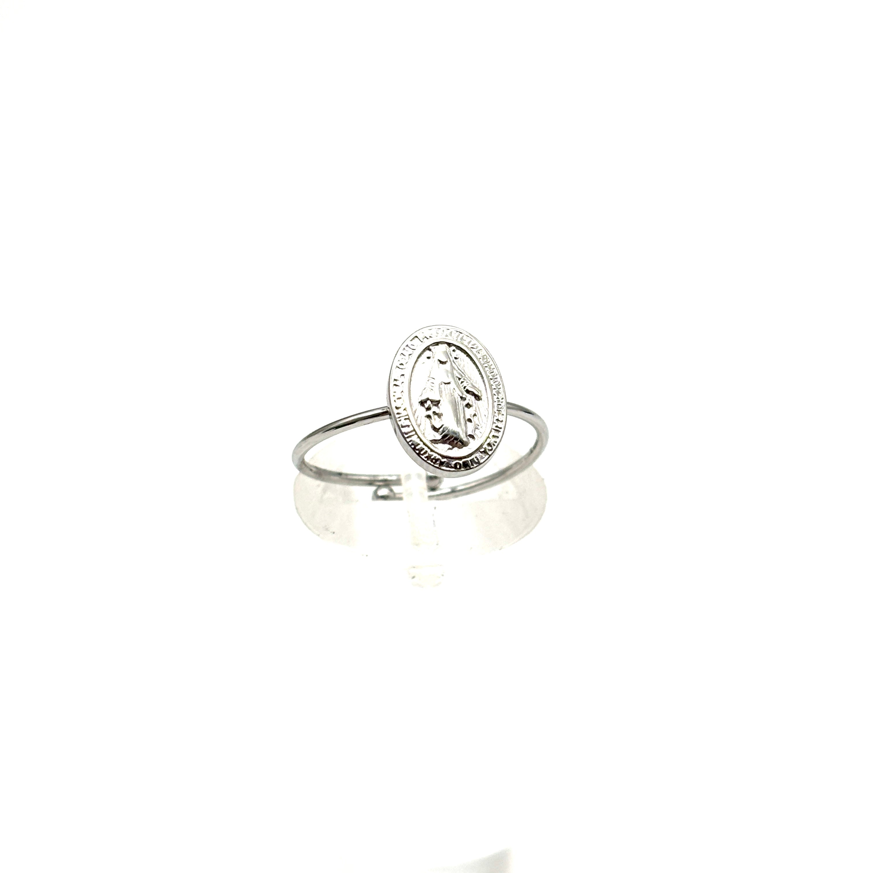 Anello Medaglia Miracolosa - argento