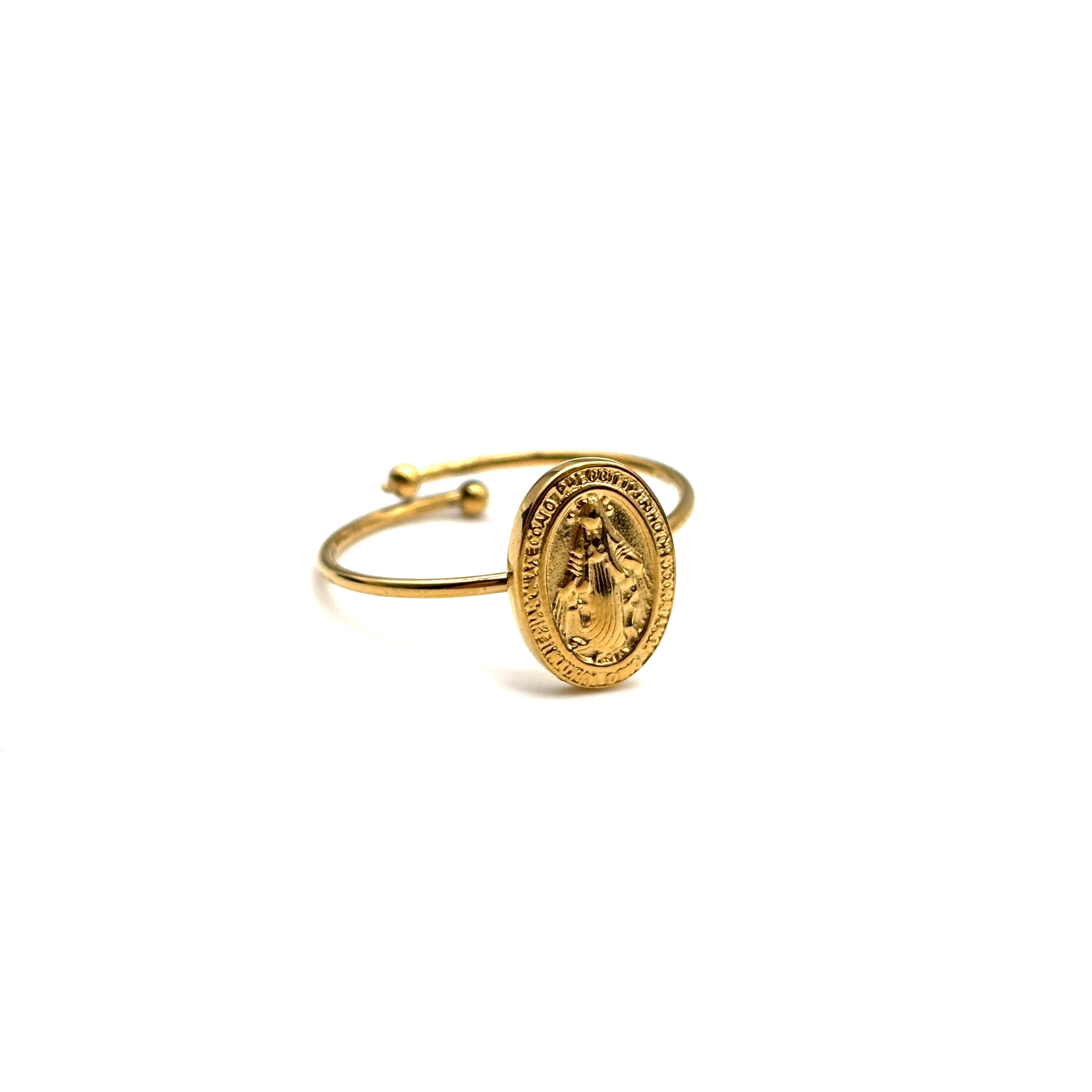 Anello Medaglia Miracolosa - oro