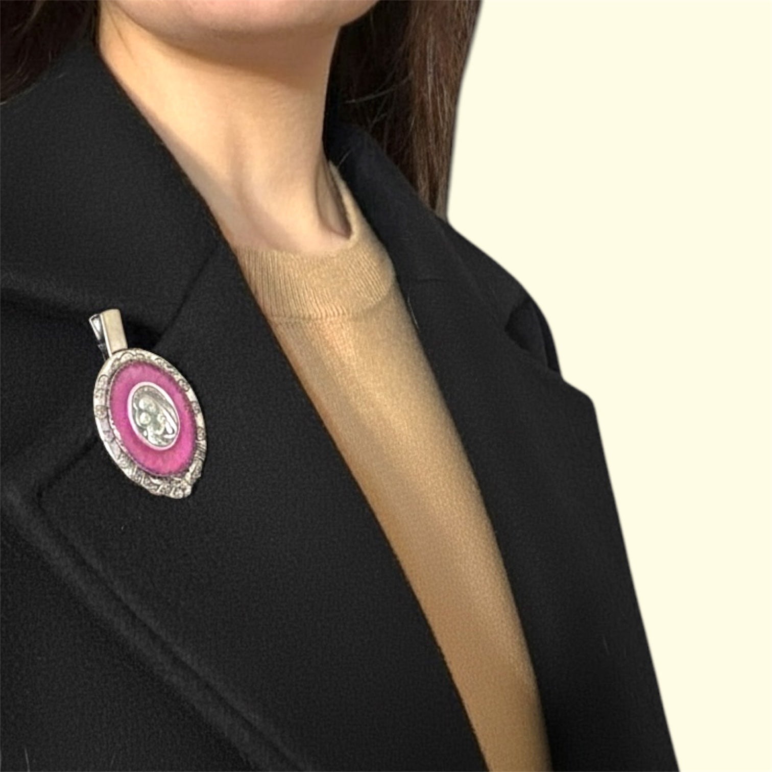 Spilla Rosa Madonna del Buon Consiglio - Lux Consilii