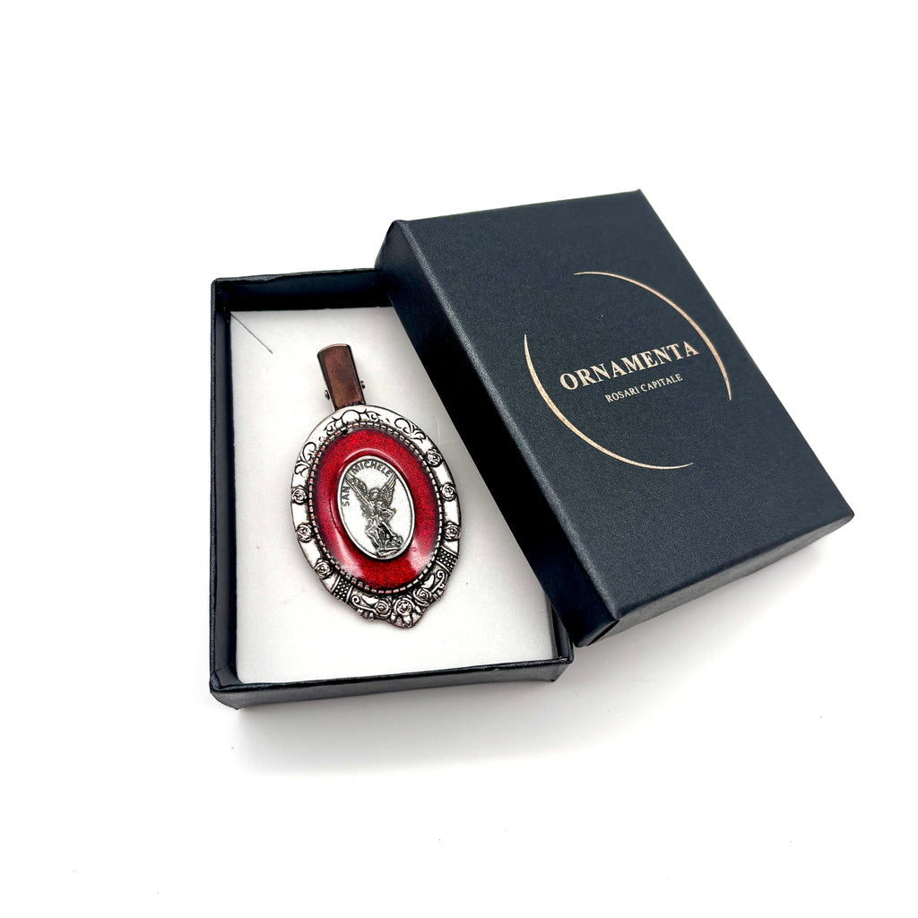 Spilla Rossa San Michele Arcangelo - Defende Nos In Proelio