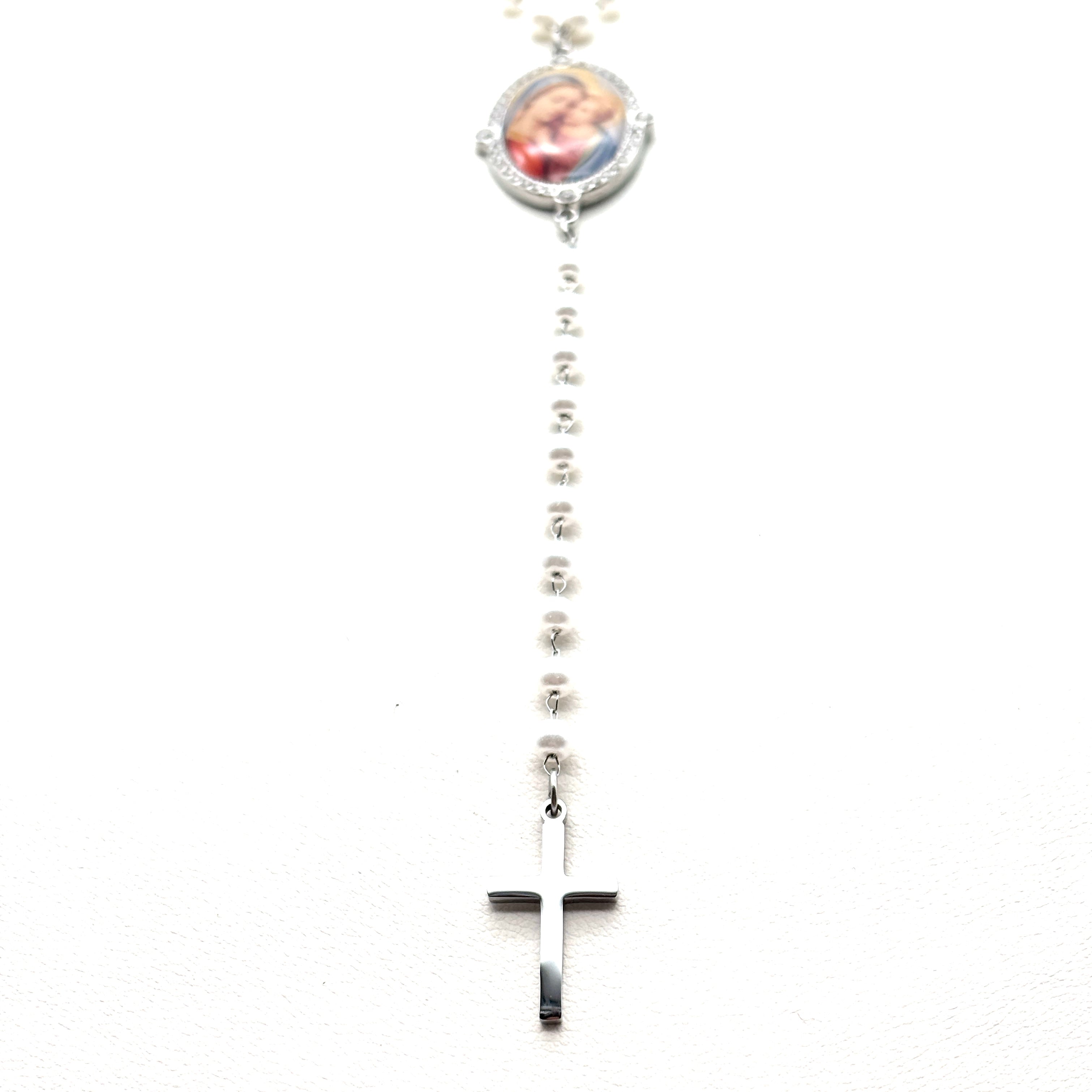 Collana Medaglione Madonna con Bambino Gesù