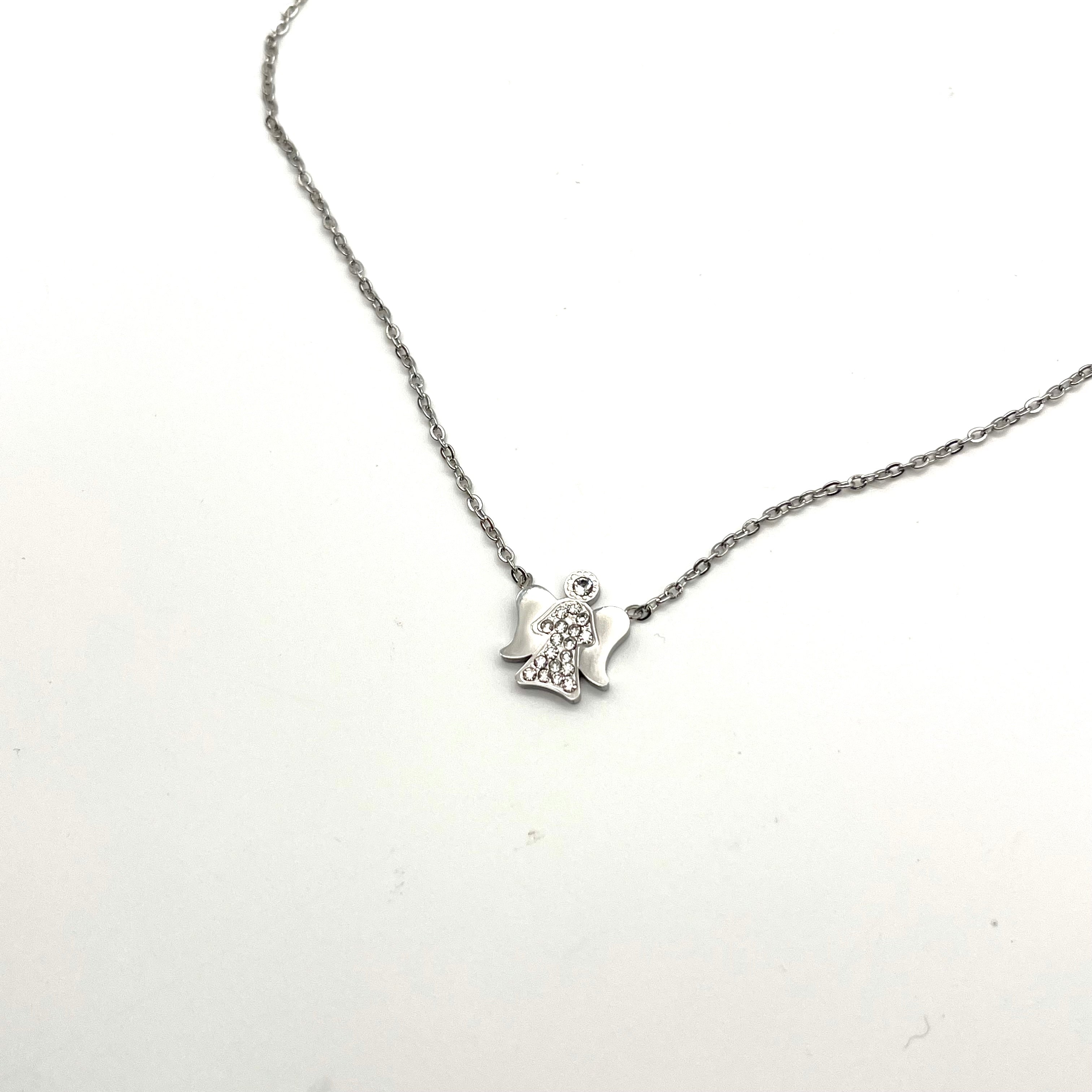 Collana Angelo custode silver – Acciaio inox