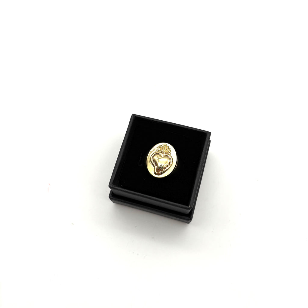 Anello Sacro Cuore - dorato