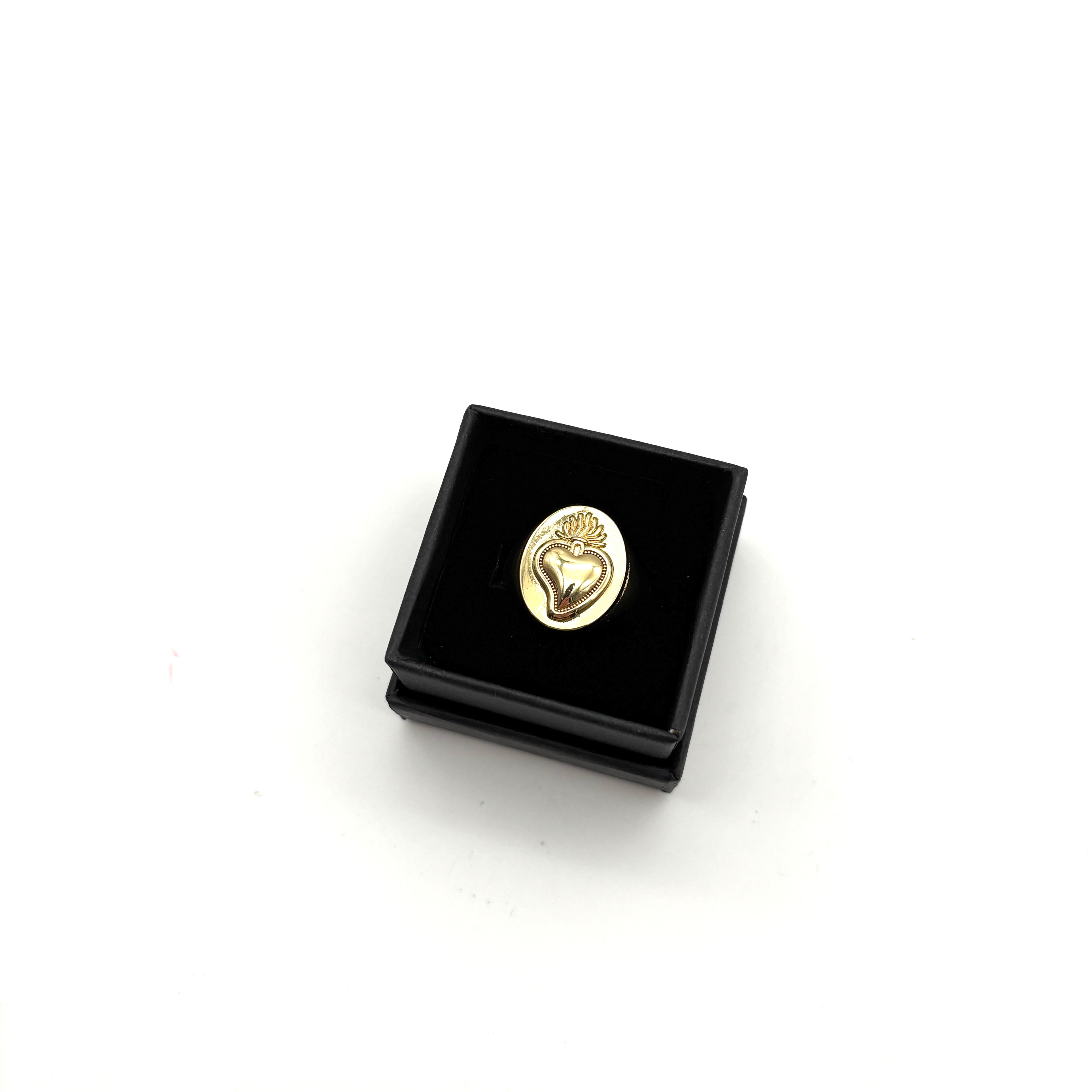 Anello Sacro Cuore - dorato