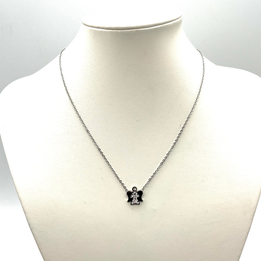 Collana Angelo custode silver – Acciaio inox