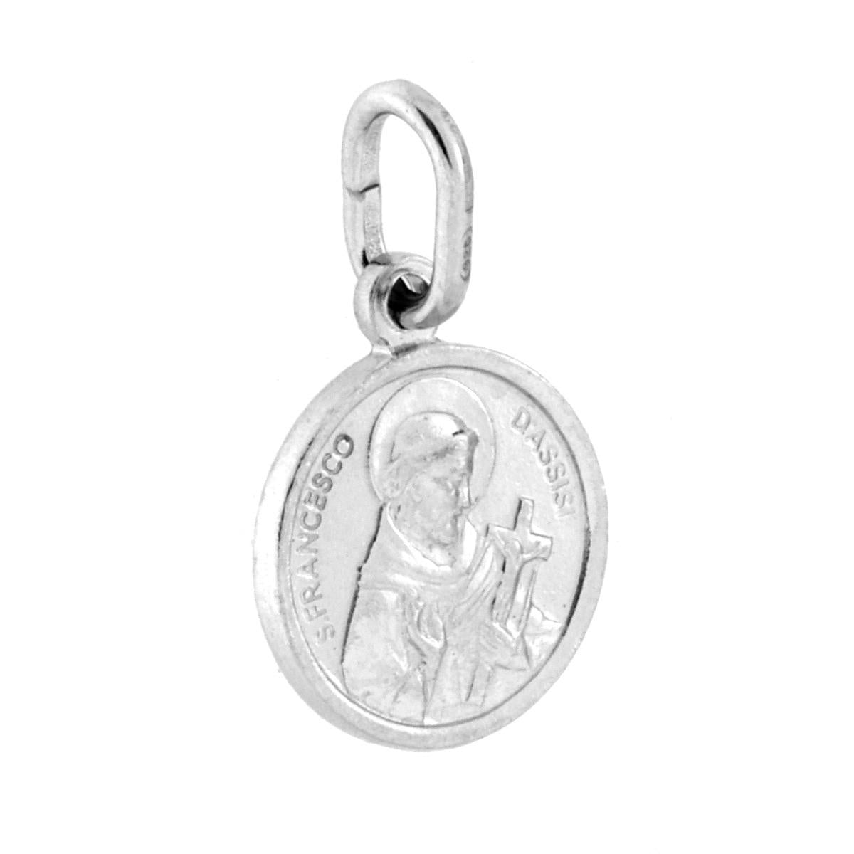 Collana con ciondolo in Argento 925 - San Francesco d’Assisi