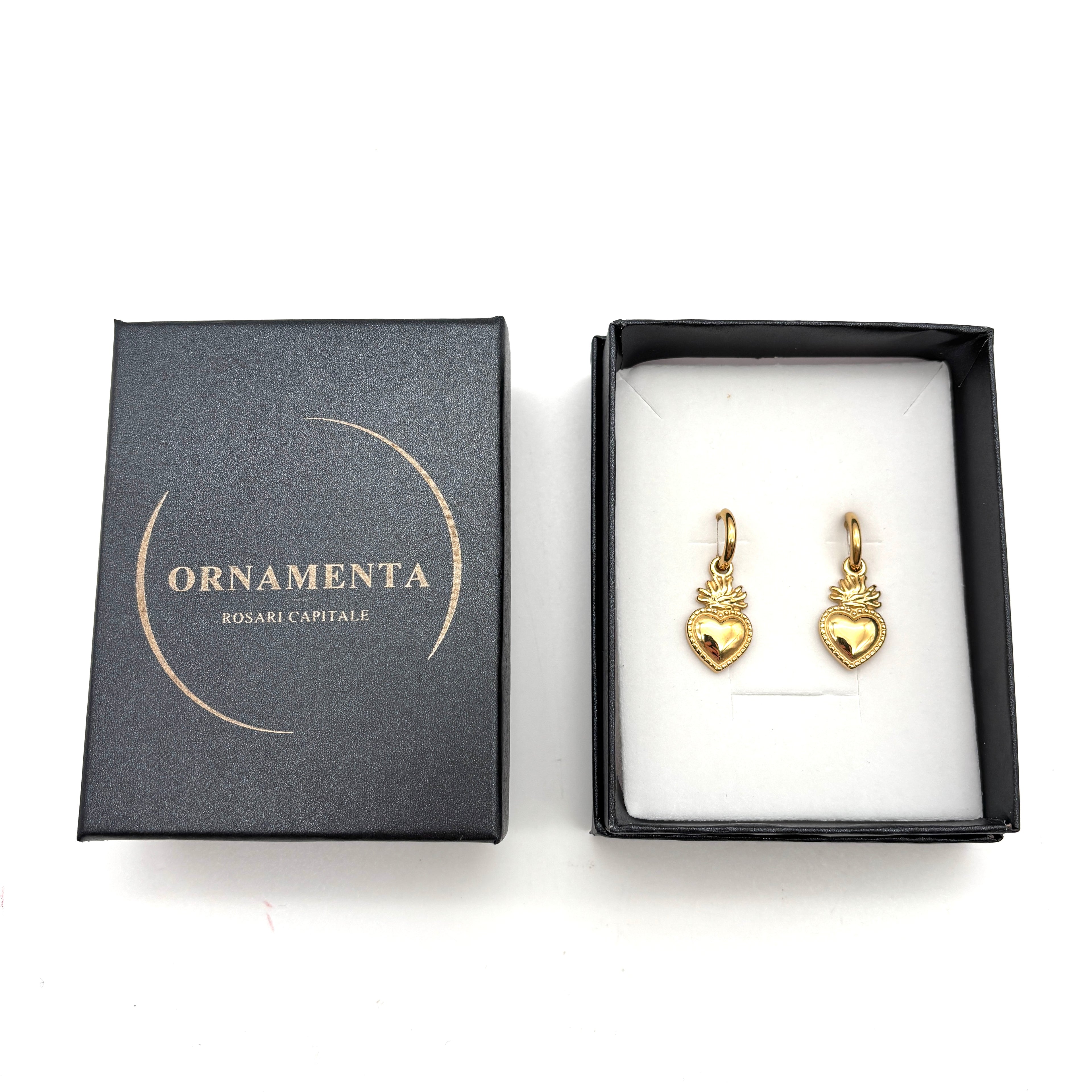 Orecchini pendenti Sacro Cuore - dorati