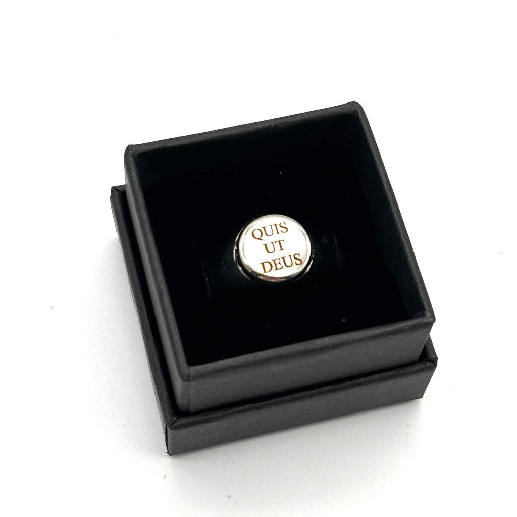 Anello Quis Ut Deus - argento