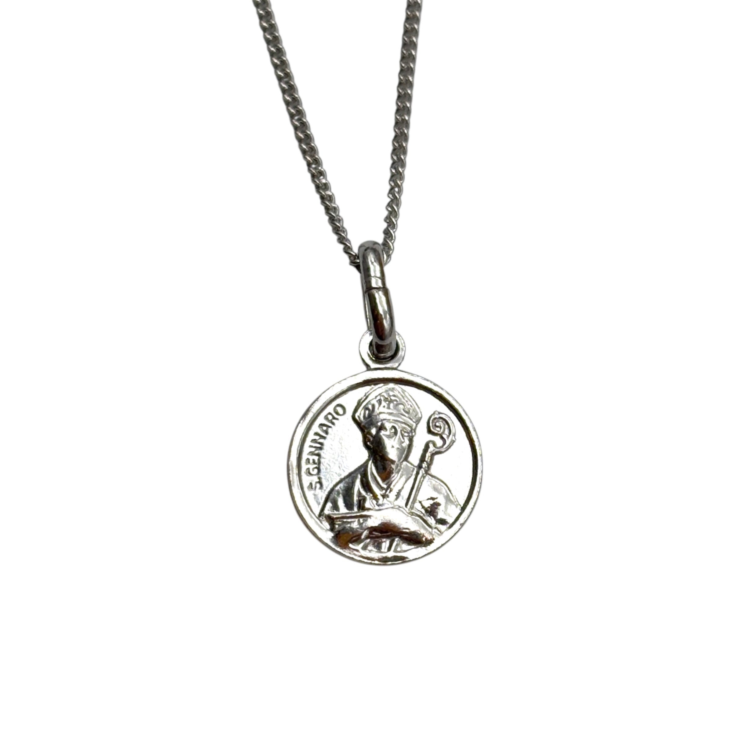 Collana con ciondolo in Argento 925 - San Gennaro