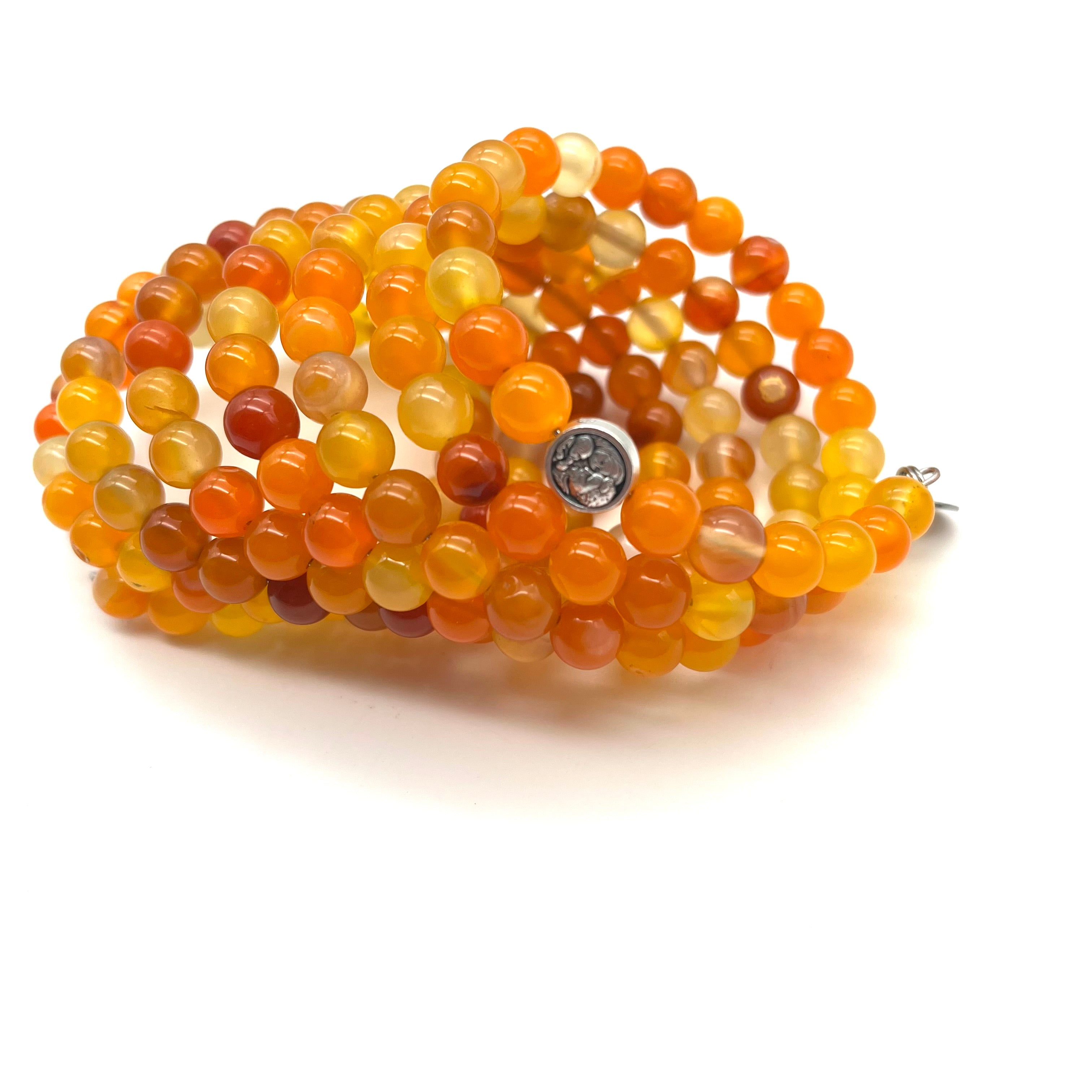 Bracciale armonico in corniola - Gaudium Ignitum