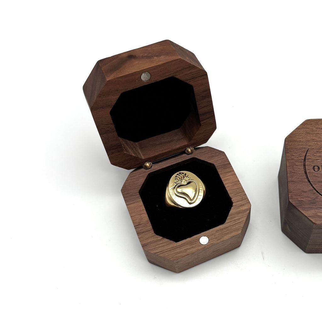 Anello Sacro Cuore - dorato