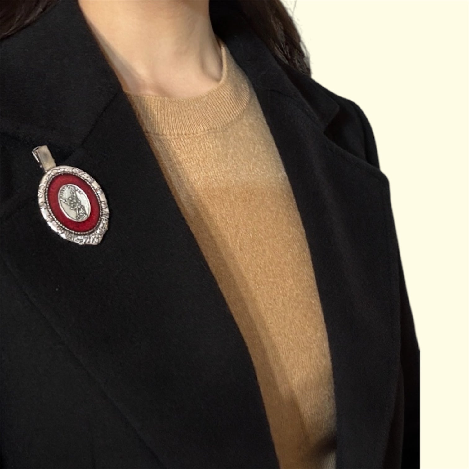 Spilla Rossa San Michele Arcangelo - Defende Nos In Proelio