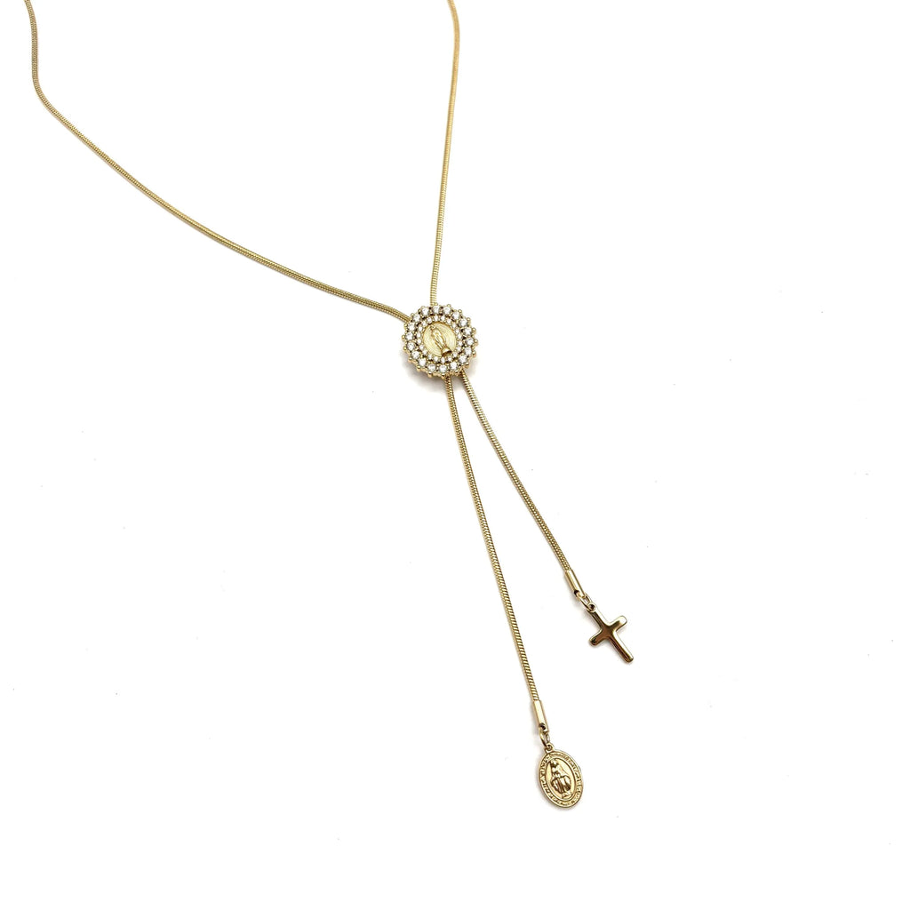 Collana Scorrevole Medaglia Miracolosa – Gold