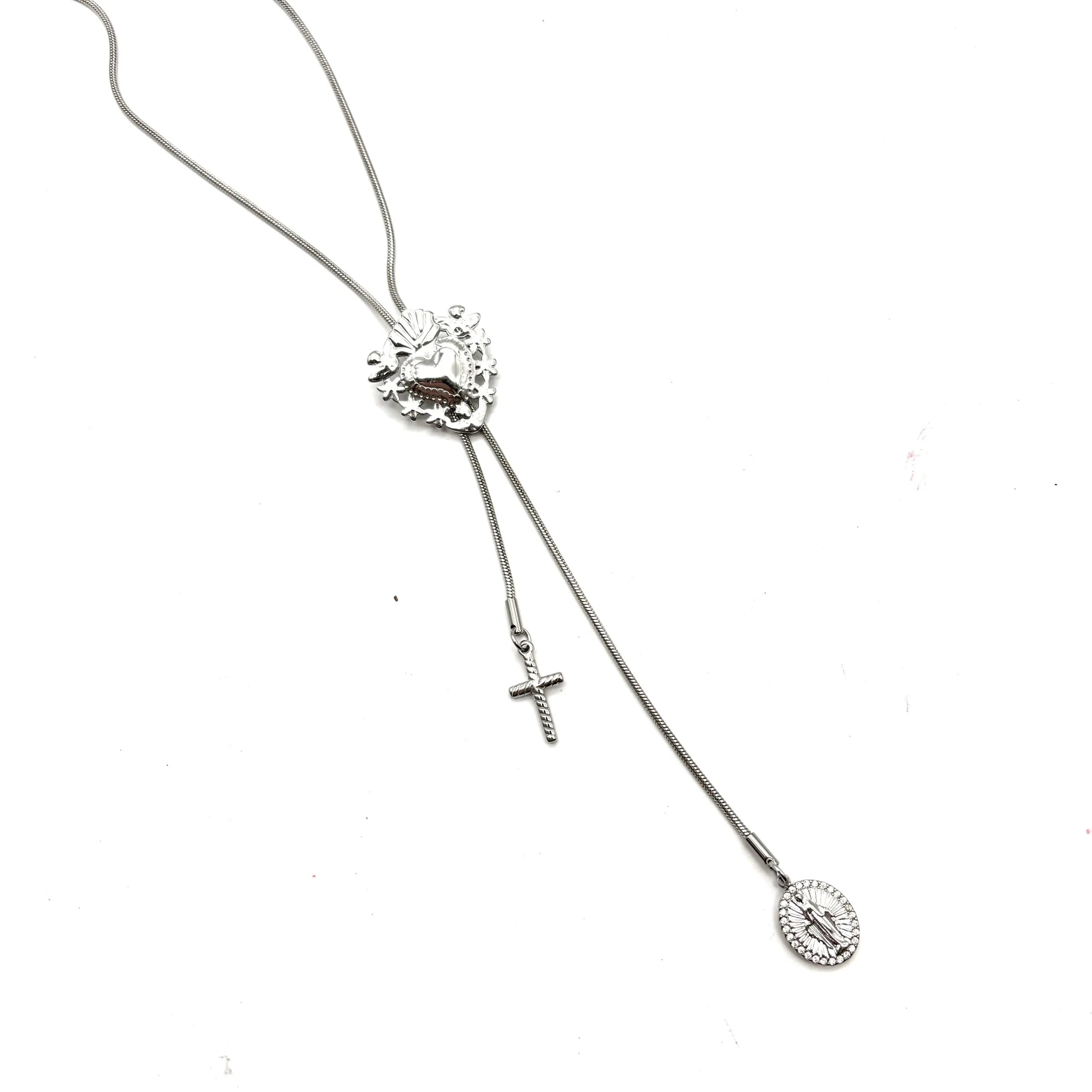 Collana Scorrevole Sacro Cuore – Silver