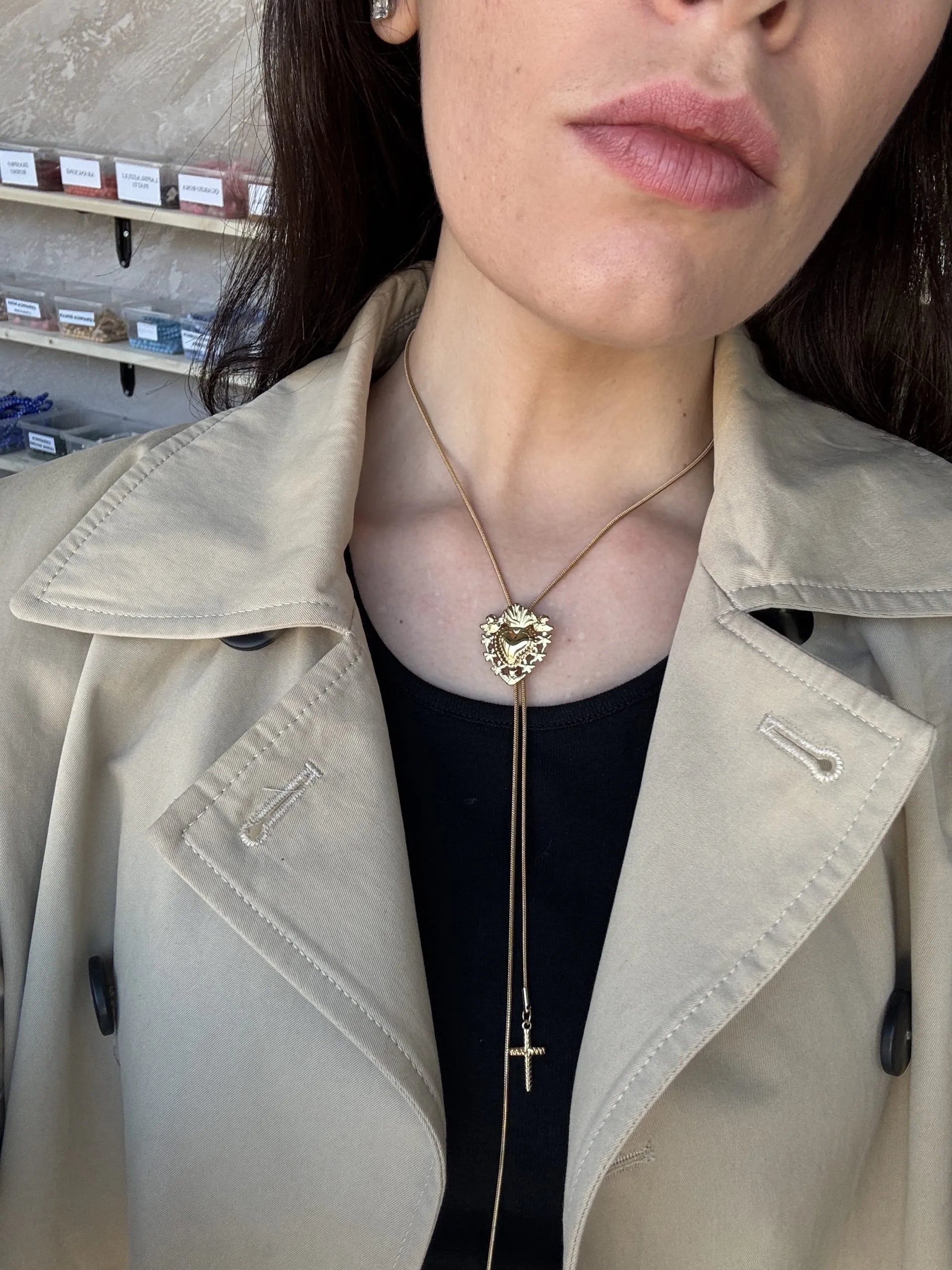 Collana Scorrevole Sacro Cuore – Gold