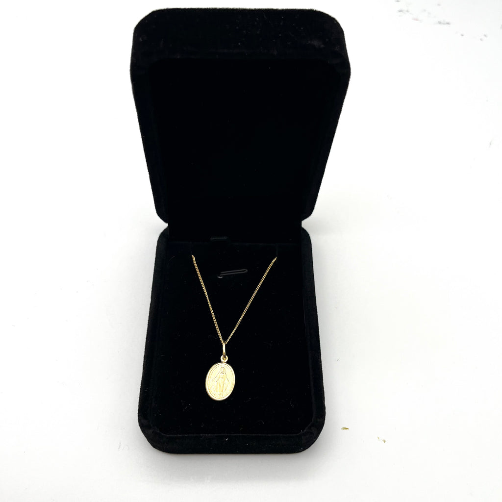 Collana Medaglia Miracolosa - Argento 925 galvanica Oro