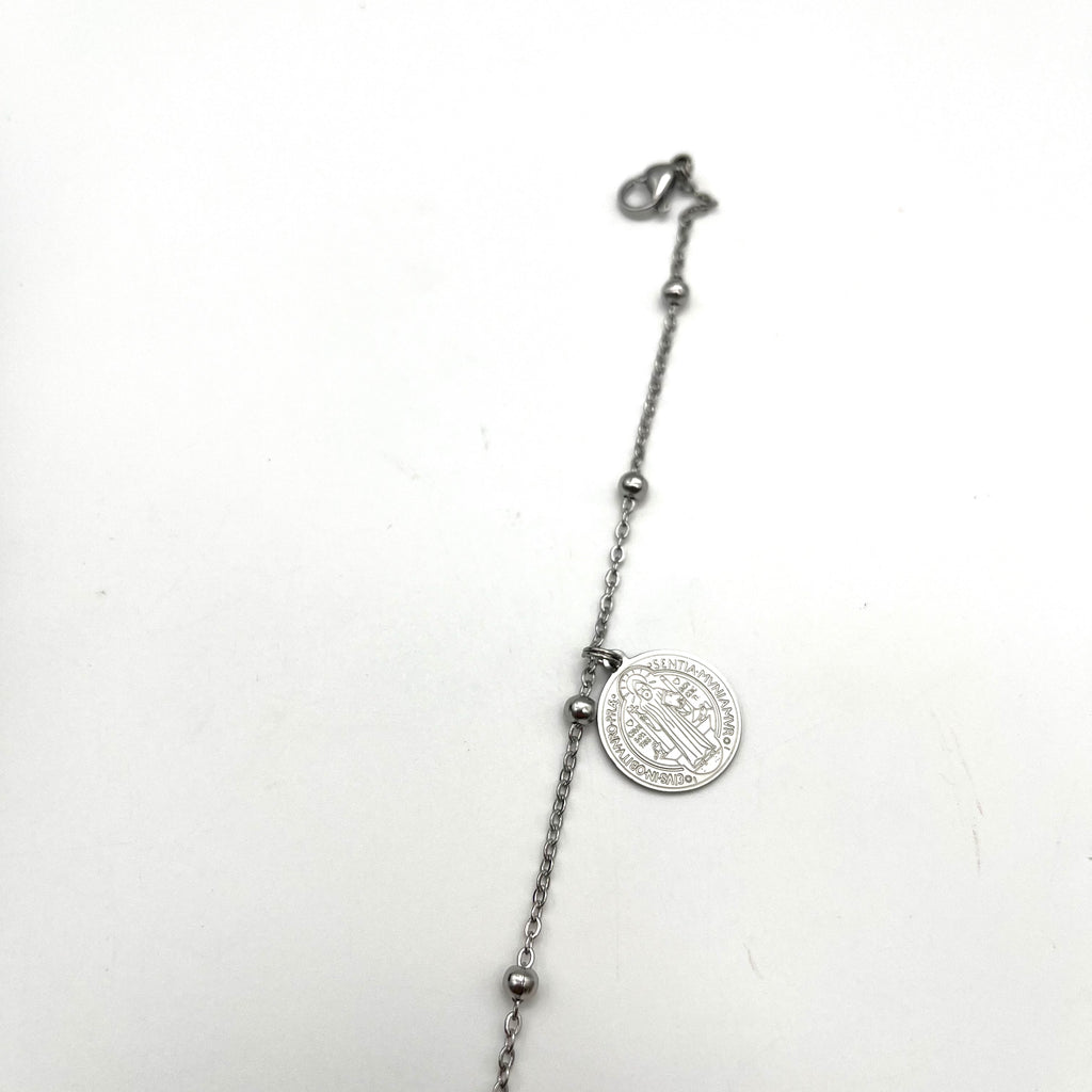 Bracciale San Benedetto in Acciaio – Fides et Protectio