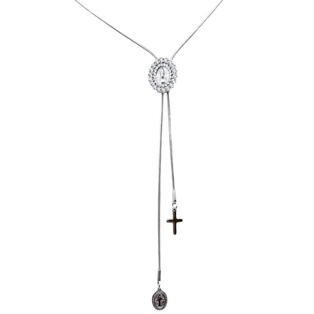 Collana Scorrevole Medaglia Miracolosa – Silver