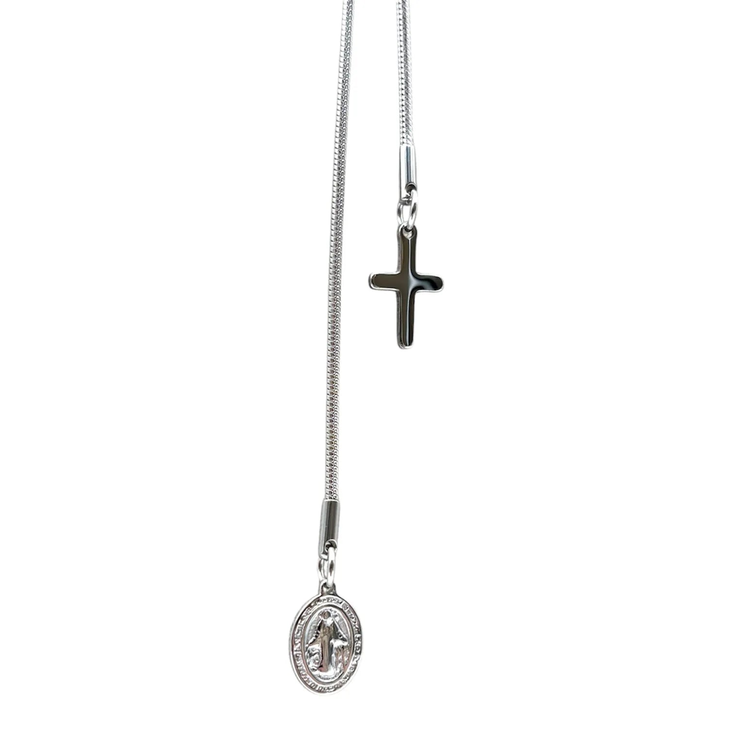 Collana Scorrevole Sacro Cuore – Silver