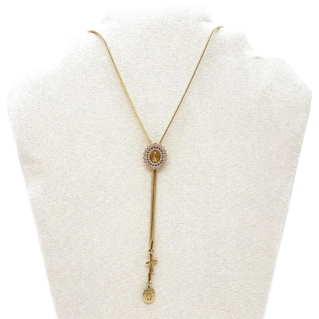 Collana Scorrevole Medaglia Miracolosa – Gold