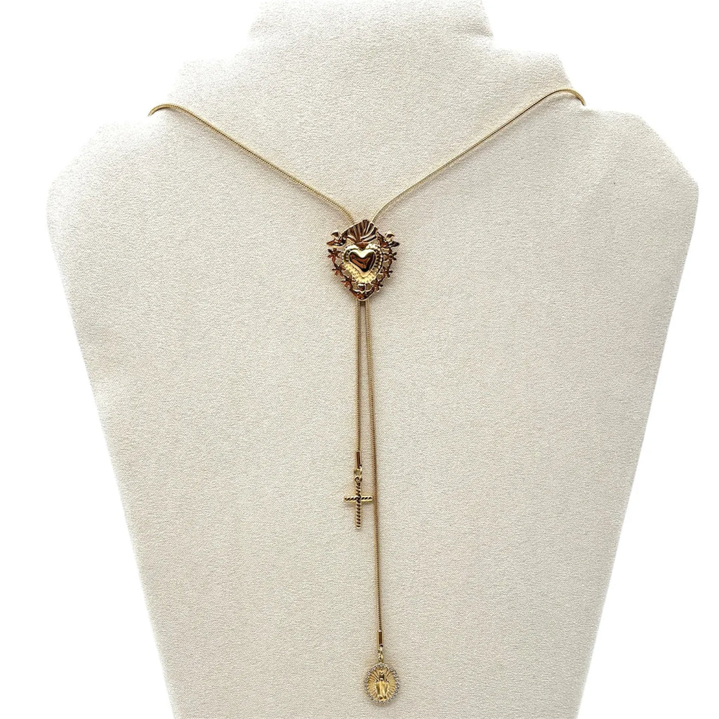 Collana Scorrevole Sacro Cuore – Gold